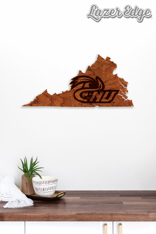Christopher Newport University Wall Hanging Christopher Newport CNU Secalt on Outline