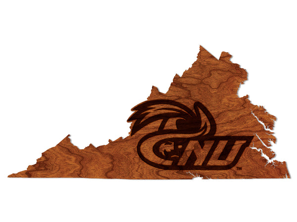 Christopher Newport University Wall Hanging Christopher Newport CNU Secalt on Outline