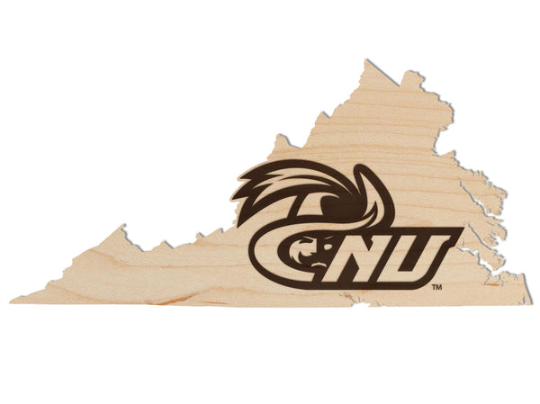 Christopher Newport University Wall Hanging Christopher Newport CNU Secalt on Outline