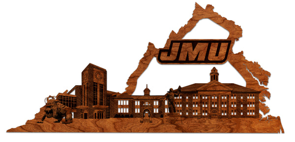 JMU Wall Hanging JMU Skyline