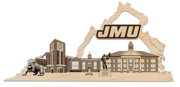 JMU Wall Hanging JMU Skyline