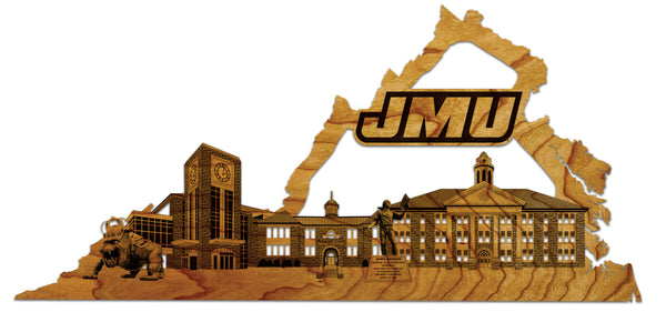 JMU Wall Hanging JMU Skyline