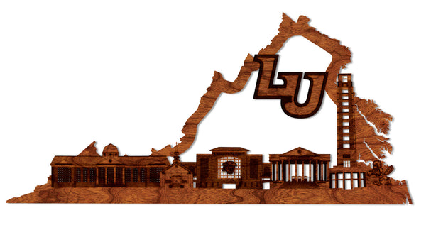 Liberty University Wall Hanging Liberty Skyline