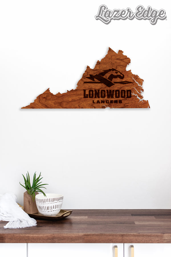 Longwood University Wall Hanging Longwood University Primary Mark on State
