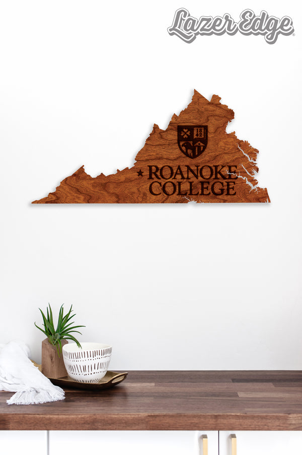 Roanoke College Wall Hanging Roanoke College Institution Mark on State