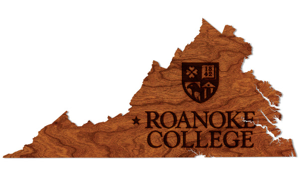 Roanoke College Wall Hanging Roanoke College Institution Mark on State