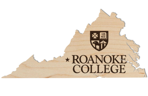 Roanoke College Wall Hanging Roanoke College Institution Mark on State