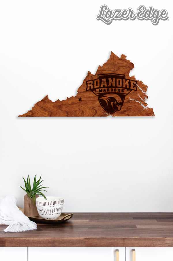 Roanoke College Wall Hanging Roanoke College Athletic Logo on State