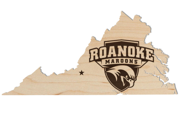Roanoke College Wall Hanging Roanoke College Athletic Logo on State