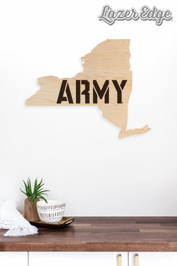 West Point Military Academy Knight and Shield Wall Hanging - Crafted from Cherry and Maple Wood - West Point Black Knights