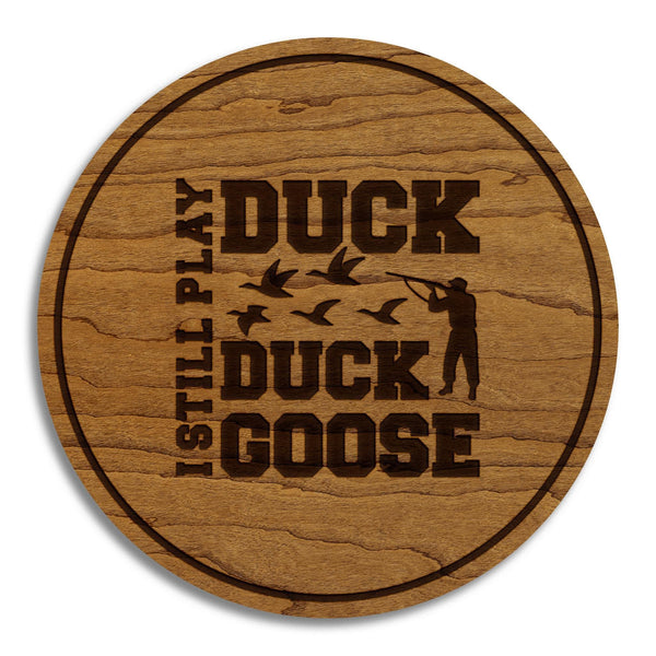 Duck Duck Goose Hunting Coaster – Crafted from Cherry or Maple Wood
