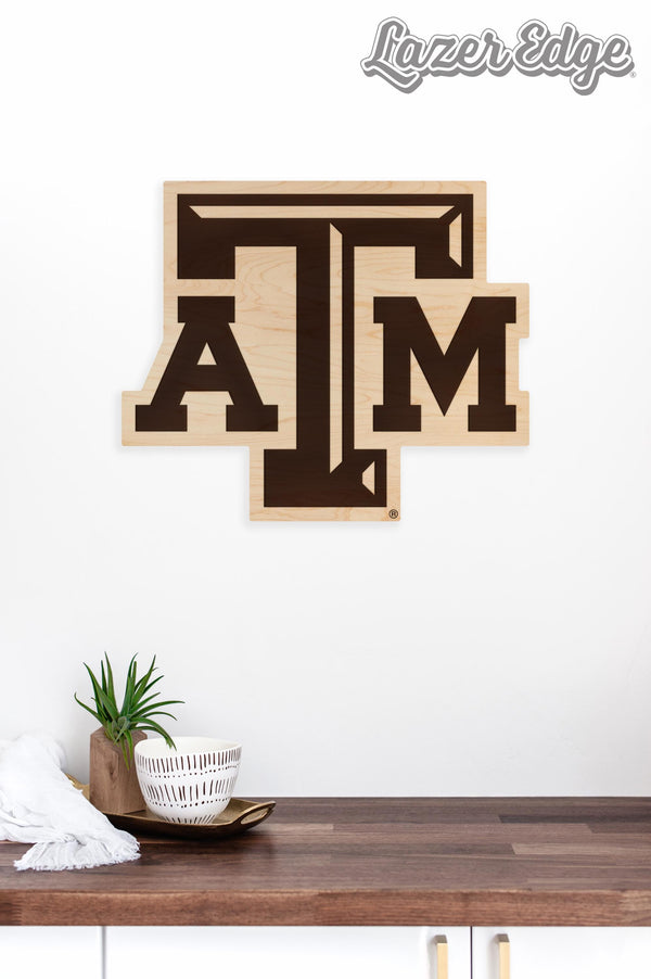 Texas A&M University TAM Logo Wall Hanging – Crafted from Cherry and  Maple Wood - TAMU Aggies