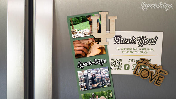 Indiana University IU Magnet - Crafted from Cherry or Maple Wood - Indiana Hoosiers