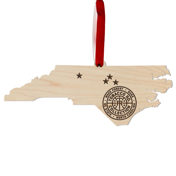 Tobacco Road Ornament – Crafted from Cherry and Maple Wood