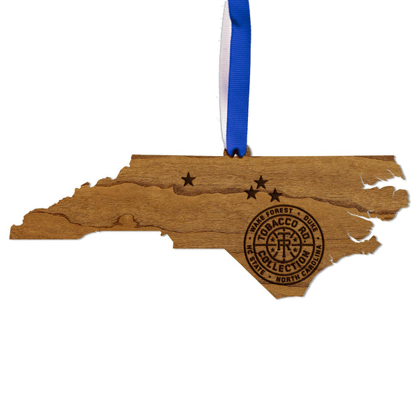 Tobacco Road Ornament – Crafted from Cherry and Maple Wood