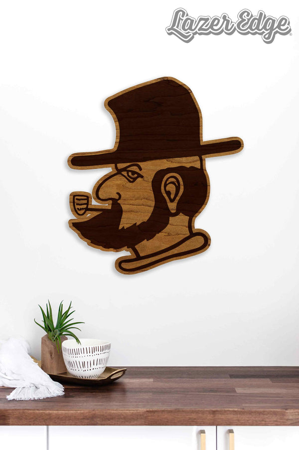 Appalachian State University (ASU) Yosef Head Wall Hanging - Crafted from Cherry or Maple Wood - ASU Mountaineers