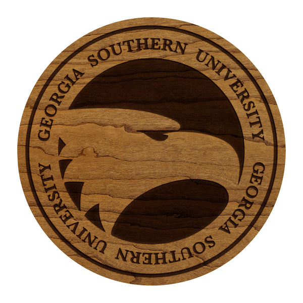 Georgia Southern Eagles Silhouette Coaster – Crafted from Cherry or Maple Wood – Georgia Southern Eagles