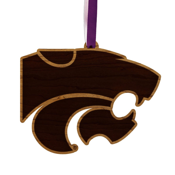 Kansas State University Wildcats Ornament – Crafted from Cherry and Maple Wood – Kansas State Wildcats
