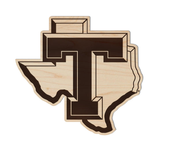 Tarleton State University Institutional Mark Magnet - Crafted from Cherry or Maple Wood - Tarleton State Texans