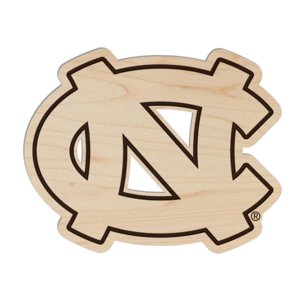 University of North Carolina Chapel Hill Interlocked NC Magnet - Crafted from Cherry or Maple Wood - UNC Tar Heels