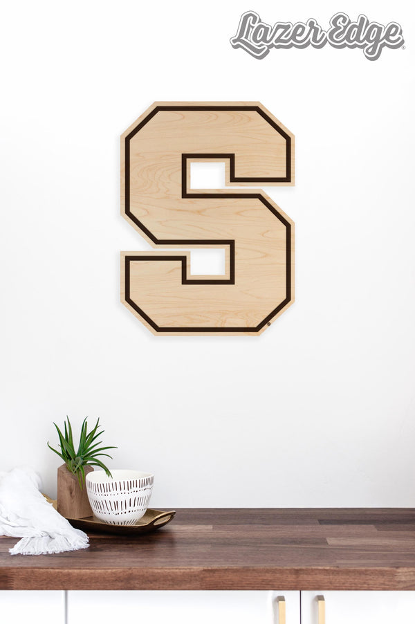Syracuse University S Wall Hanging – Crafted from Cherry and  Maple Wood - Syracuse Orangemen