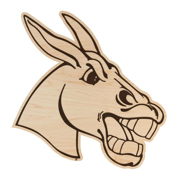 University of Central Missouri Mule Logo Wall Hanging – Crafted from Cherry and  Maple Wood - Central Missouri Mules