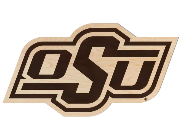 Oklahoma State University OSU Wall Hanging - Crafted from Cherry or Maple Wood - Oklahoma State Cowboys
