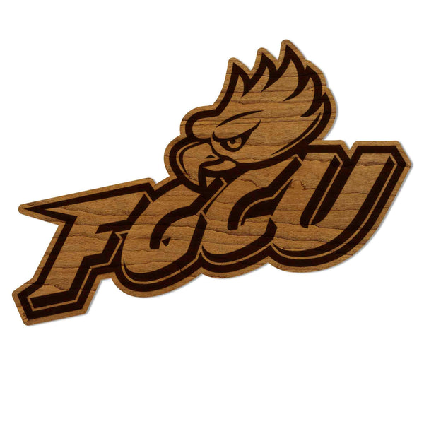 Florida Gulf Coast University FGCU Eagle Head Logo Wall Hanging - Crafted from Cherry or Maple Wood - FGCU Eagles