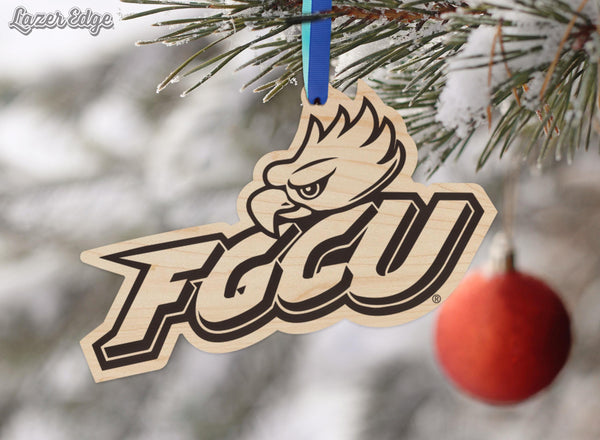 Florida Gulf Coast University FGCU Ornament – Crafted from Cherry and Maple Wood – FGCU Eagles