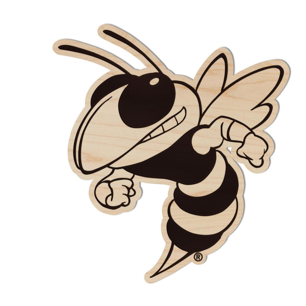 Georgia Tech Yellow Jacket Magnet - Crafted from Cherry or Maple Wood