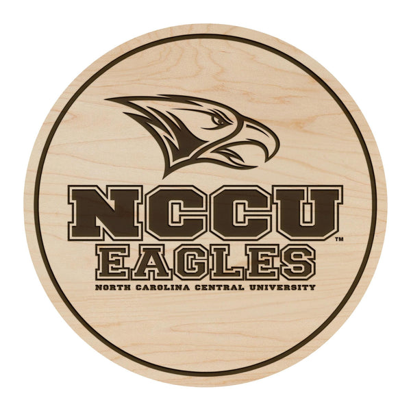 North Carolina Central University Eagles Coaster – Crafted from Cherry or Maple Wood – NCCU Eagles