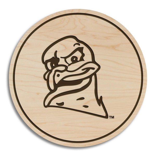 Virginia Tech University Hokie Coaster – Crafted from Cherry or Maple Wood – Virginia Tech Hokies