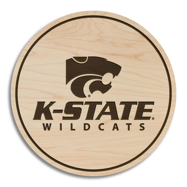Kansas State University Wildcats Coaster – Crafted from Cherry or Maple Wood – Kansas State Wildcats