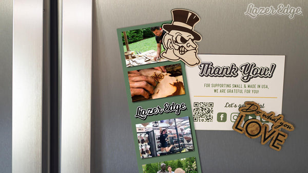 Wake Forest University Demon Deacon Magnet - Crafted from Cherry or Maple Wood - Wake Forest Demon Deacons