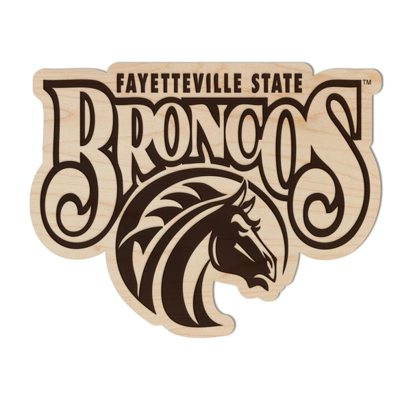 Fayetteville State University Broncos Magnet - Crafted from Cherry or Maple Wood - Fayetteville State Broncos