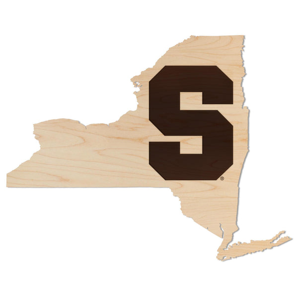 Syracuse University S on State Wall Hanging – Crafted from Cherry and  Maple Wood - Syracuse Orangemen