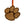 Load image into Gallery viewer, Clemson University Tiger Paw Ornament – Crafted from Cherry and Maple Wood – Clemson Tigers
