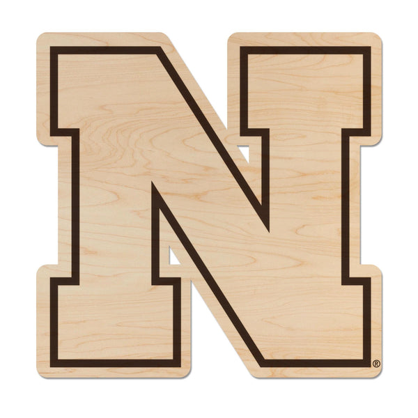 University of Nebraska N Logo Wall Hanging – Crafted from Cherry and  Maple Wood - Nebraska Huskers