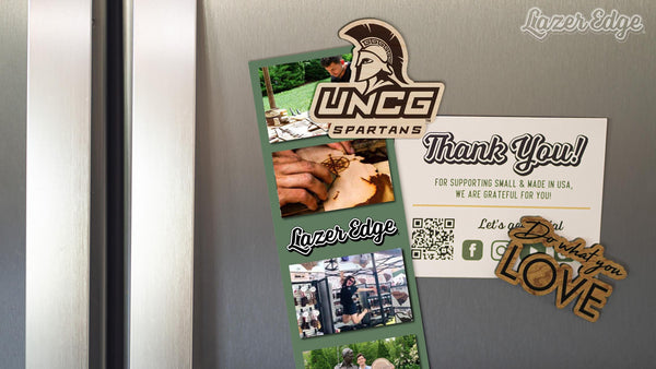 University of North Carolina Greensboro Spartans Magnet - Crafted from Cherry or Maple Wood - UNC Greensboro Spartans