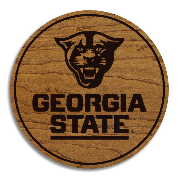Georgia State Panthers Coaster – Crafted from Cherry or Maple Wood