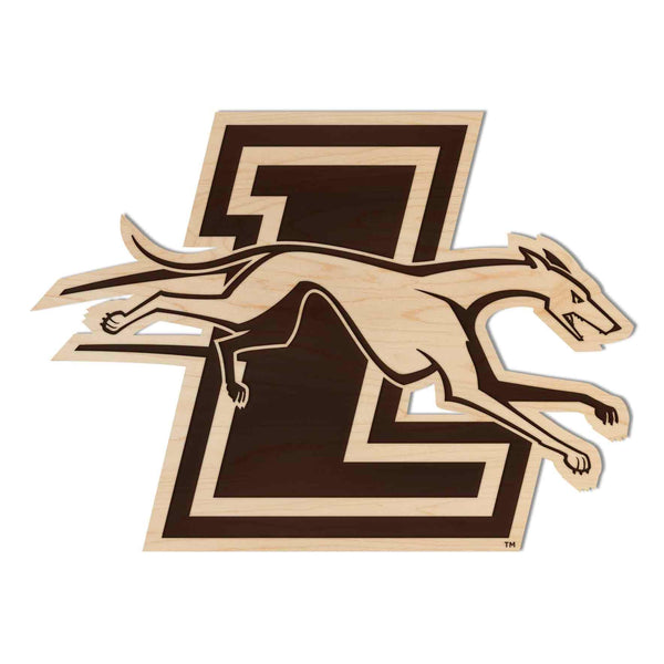 Loyola University Maryland Logo Cutout Wall Hanging - Crafted from Cherry or Maple Wood - Loyola Maryland Greyhounds