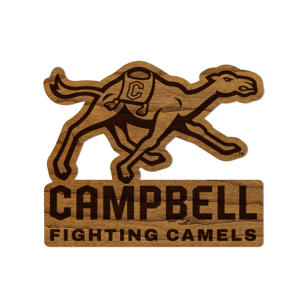 Campbell University Fighting Camels Magnet - Crafted from Cherry or Maple Wood - Campbell Camels