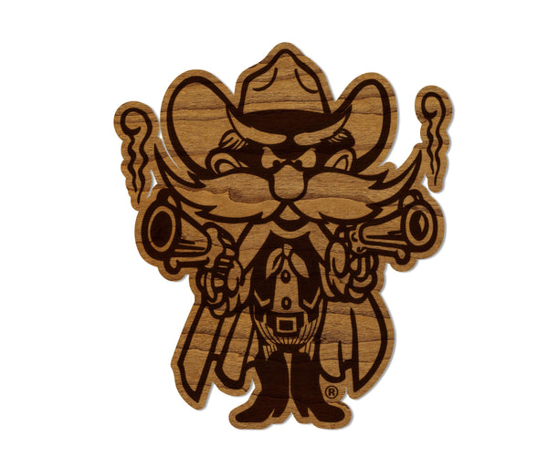 Texas Tech University Pistol Pete Magnet - Crafted from Cherry or Maple Wood - Texas Tech Red Raiders
