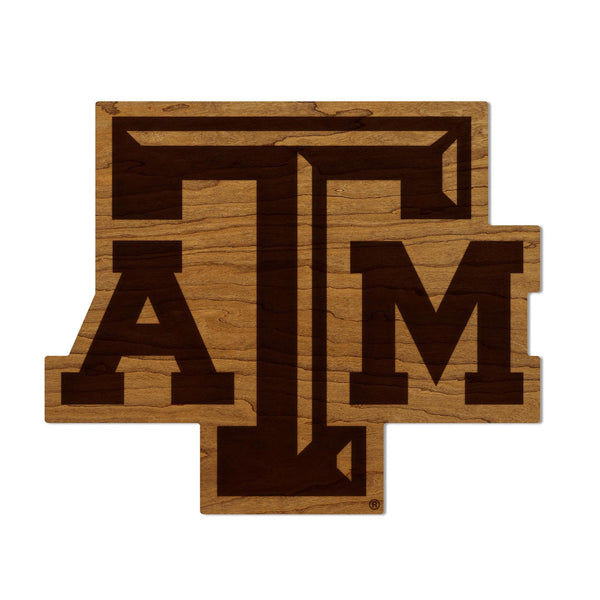 Texas A&M University TAM Logo Wall Hanging – Crafted from Cherry and  Maple Wood - TAMU Aggies