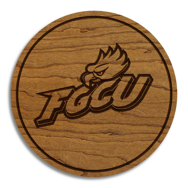 Florida Gulf Coast University FGCU Eagle Coaster – Crafted from Cherry or Maple Wood – FGCU Eagles