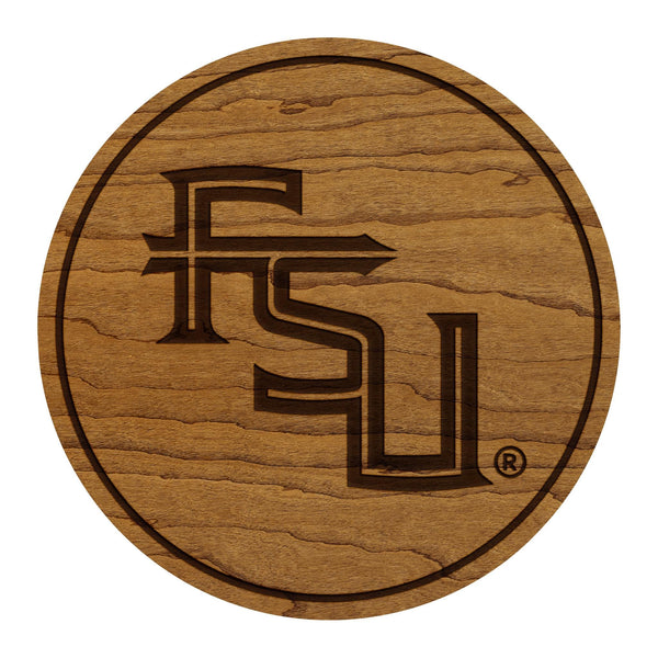 Florida State University FSU Coaster – Crafted from Cherry or Maple Wood – Florida State Seminoles