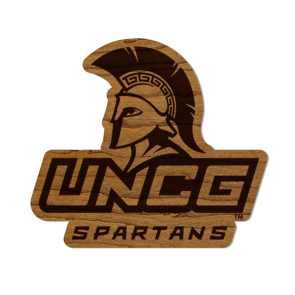 University of North Carolina Greensboro Spartans Magnet - Crafted from Cherry or Maple Wood - UNC Greensboro Spartans