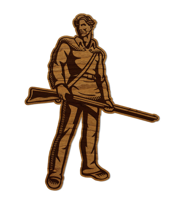 West Virginia University Mountaineer Wall Hanging - Crafted from Cherry and Maple Wood - West Virginia Mountaineers