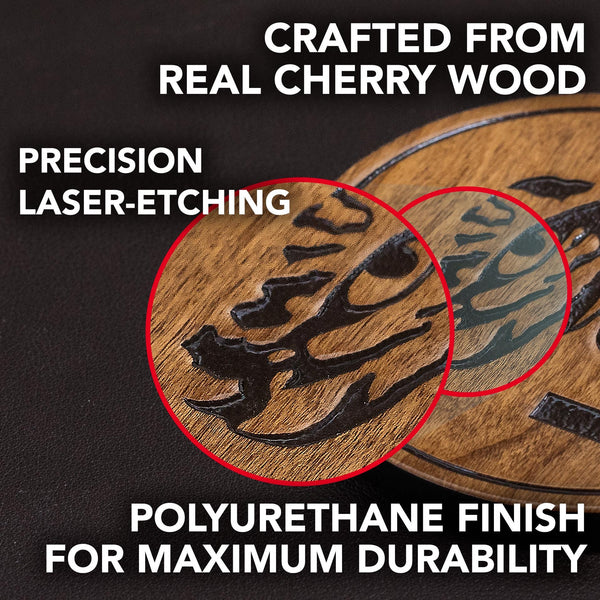 Georgia Tech Buzz Coaster – Crafted from Cherry or Maple Wood
