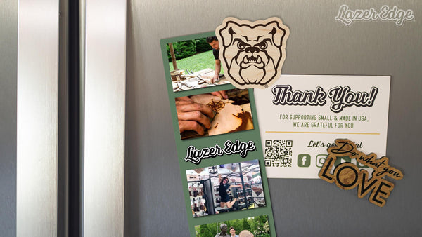 Butler University Bulldog Magnet - Crafted from Cherry or Maple Wood - Butler Bulldogs
